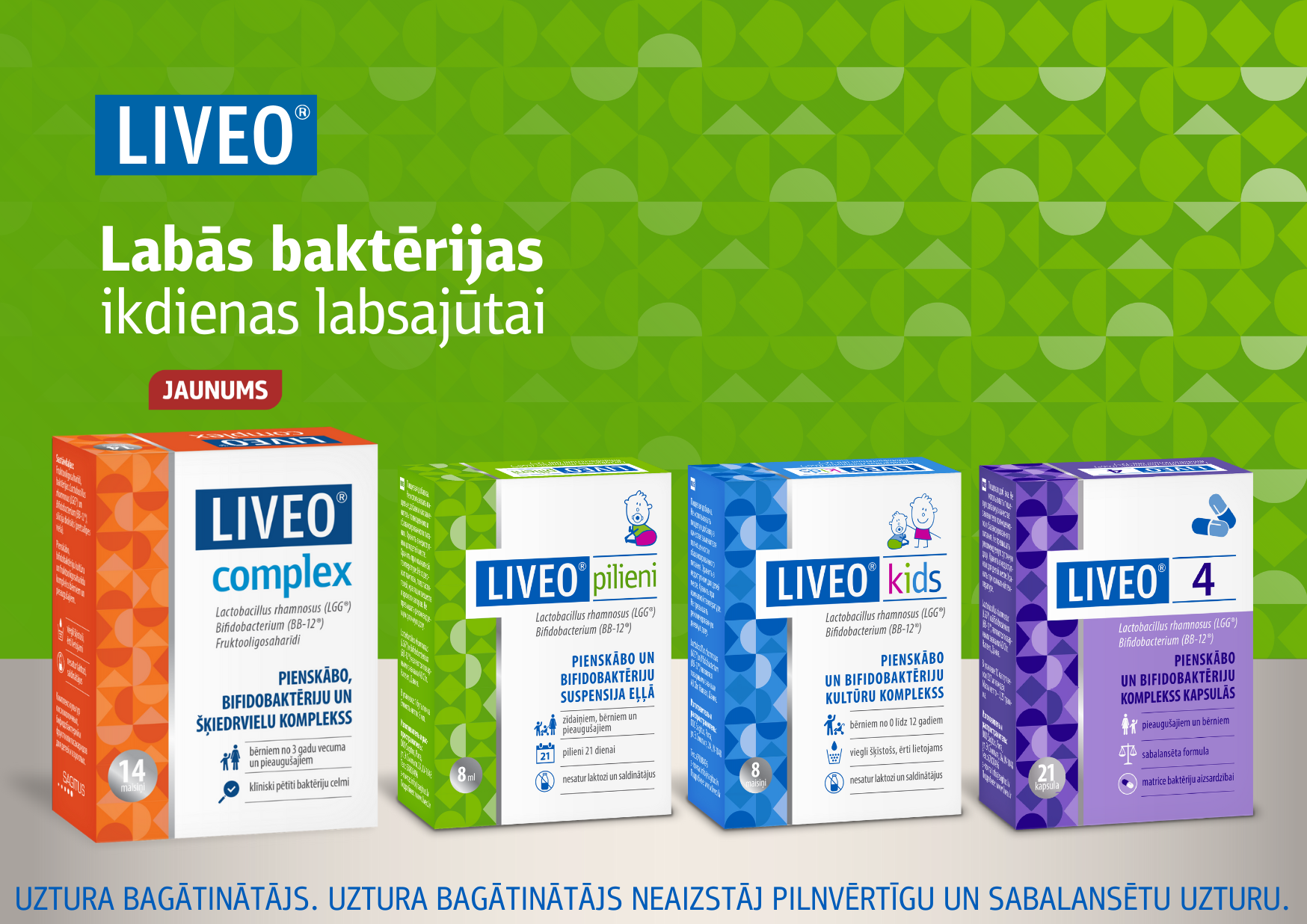 LIVEO produkti visai ģimenei